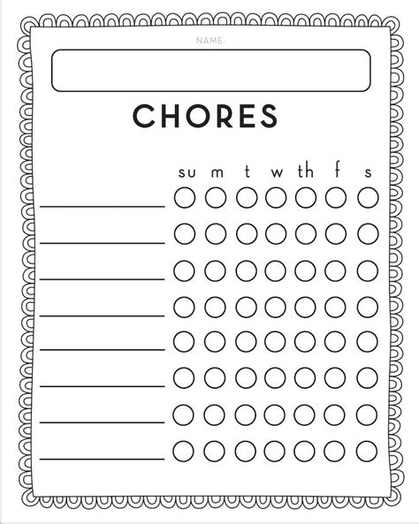 Chore Chart For Kids Sincerely Sara D Home Decor And Diy Projects
