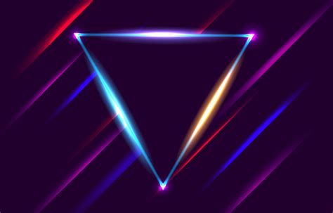 Triangle Neon Frame Background 1431416 Vector Art At Vecteezy