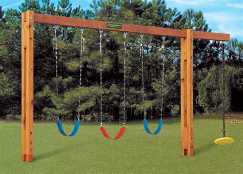 Freestanding swingset | Backyard swings, Diy playground, Backyard ...