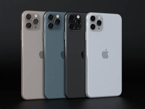 Apple Iphone 11 Pro Max All Official Colors 3d Model Cgtrader
