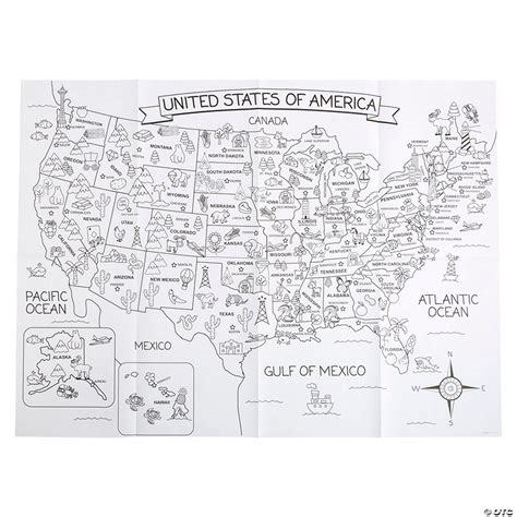 Coloring Map Of The United States Map Vector