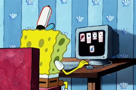 Spongebob On The Computer Spongebob Squarepants In 2021 Spongebob