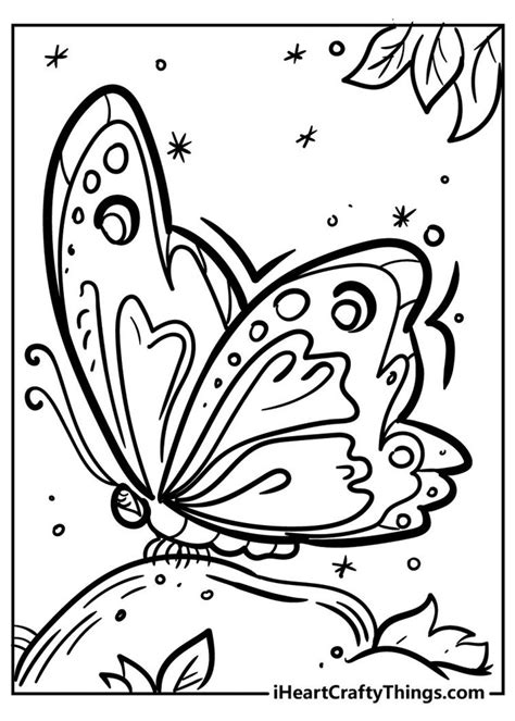 Hearts And Butterflies Coloring Pages Conrick Whicent1947