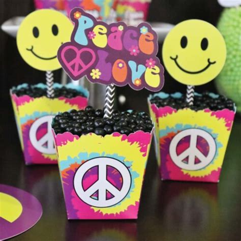 Big Dot Of Happiness 60s Hippie Mini Favor Boxes 1960s Groovy Party