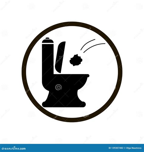 Black Toilet Urinal Or Pissoir Icon Isolated On White Background