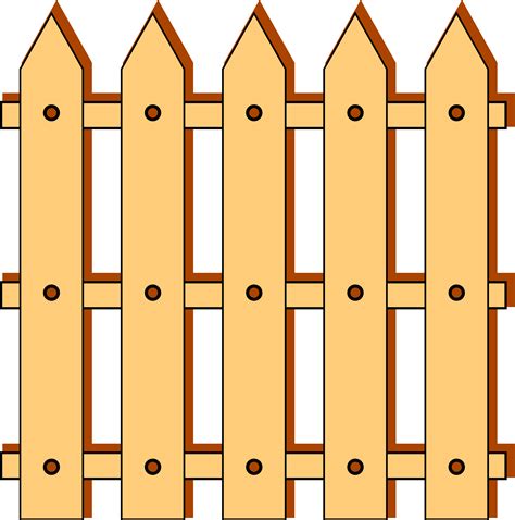 Picket Fence Clipart Clipart Best