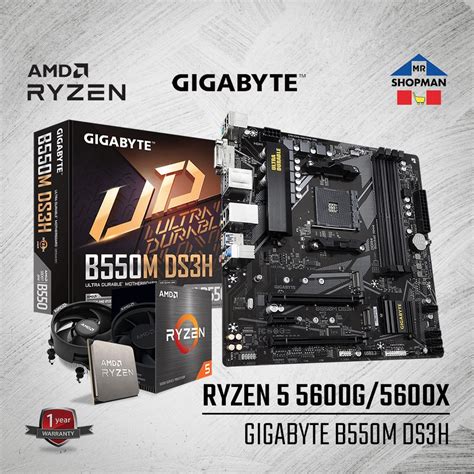 Amd Ryzen 5 5500 5600 5600g 5600x 5700x Processor W Gigabyte