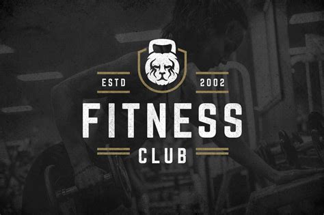 retro fitness gym logos set  logo templates  yellow images