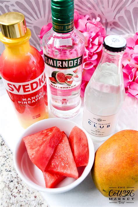 Pulse a few times to mix and chop the mint leaves. Watermelon and Mango Rum Slushies - The Cottage Market