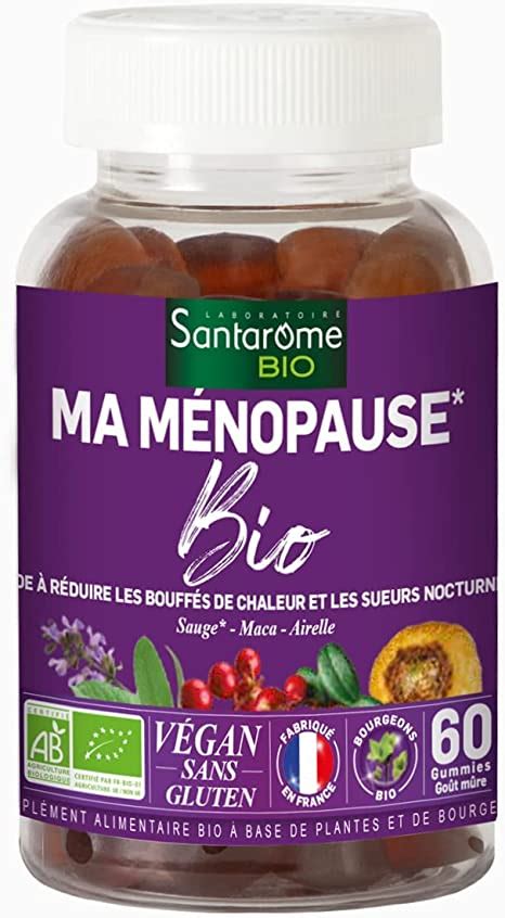 Santarome Bio Gummies Ma Ménopause Bio Complément Alimentaire