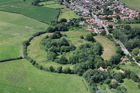 Mileham Castle Aerial Image One Of The Largest Motte And Bailey Castles
