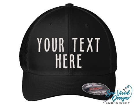 Custom Hat Custom Embroidered Flexfit Hat Fitted Hat With Your Text