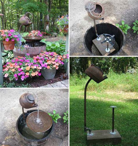 You may have some of the resources you need tucked away in your basement or garage to create. 26 Wonderful Outdoor DIY Water Features Tutorials and ...