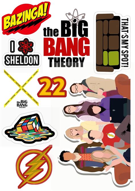 Big Bang Theory Cake The Big Theory Phone Stickers Samuel Bigbang