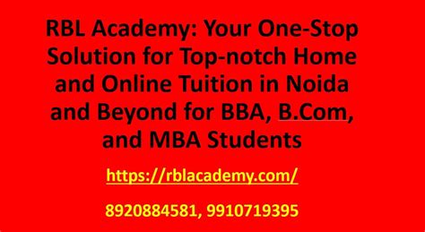 Unlocking Academic Excellence Your Path To Success With Rbl Academys