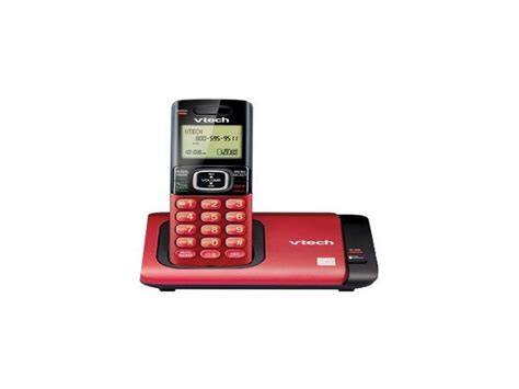 vtech cs6719 16 dect 6 0 cordless phone with caller id and call waiting lcd display red