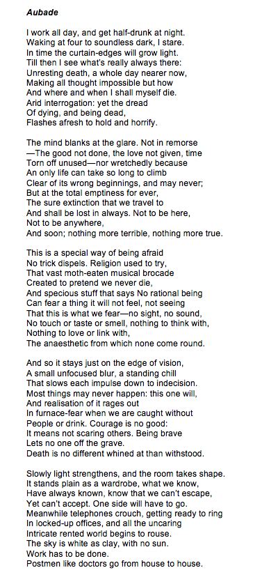 Aubade Poems