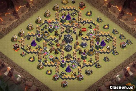 You also can easily find here anti everything, anti 2 stars, anti 3 stars, hybrid, anti giant, anti loot, anti gowipe or dark elixir farming bases, we. Copy Base Town Hall 9 TH9 Farm/Hybrid/Trophy base #436 ...