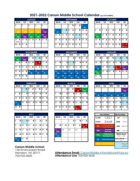 Fcps 2021 22 Calendar Printable Calendar 2023