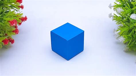 How To Make Origami Cube Diy School Project Ideas Making Paper Cube