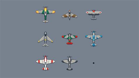 Pixel Art Planes Pack By Medievalmore
