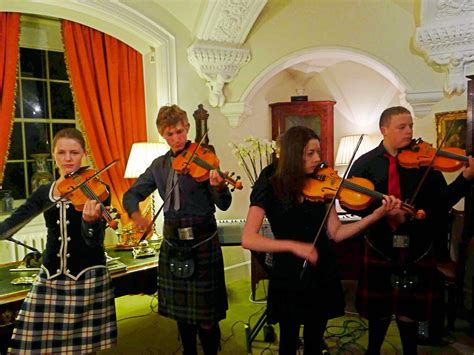 Haggis Scotch And Bagpipes At Ballindalloch Castle