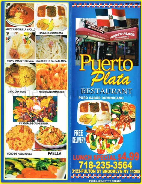Puerto Plata Restaurant In Brooklyn Official Menus And Photos