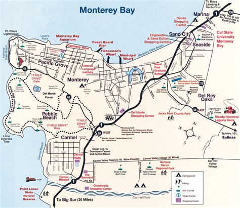 Monterey Peninsula Map