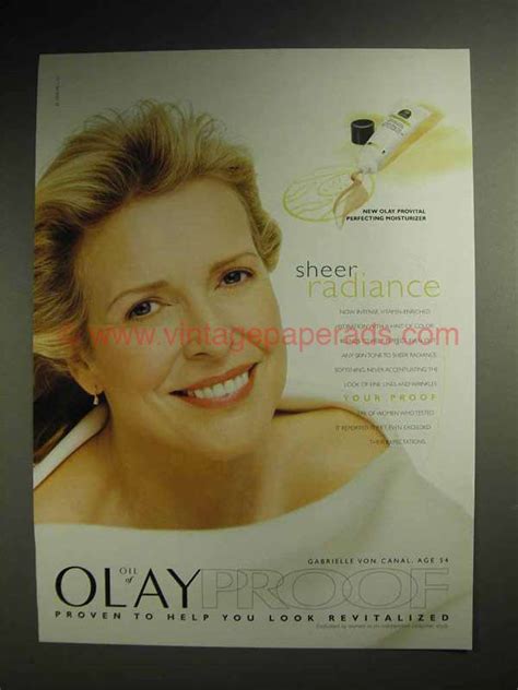 1999 Oil Of Olay Provital Perfecting Moisturizer Ad
