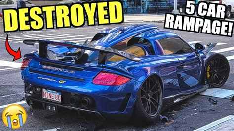 Porsche Carrera Gt Wrecked In Nyc 1 Million Gemballa Buy It At