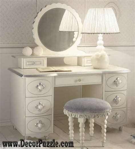 Luxury modern day white dressing table with mirror and ... The dresser mirror is crafted to award you with the best looks for your bedroom.