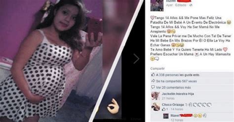 Bitacora multimedios Niña de años publica foto de su embarazo en Facebook Sus amigos