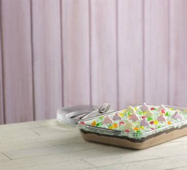 (see tip.) add cool whip and half the cookie crumbs to pudding; Easter Egg Hunt Layered Pudding Dessert | Stop and Shop