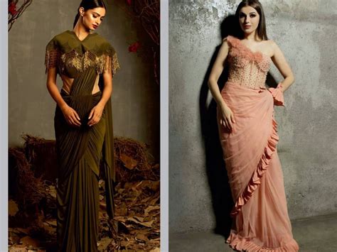Where To Get Cocktail Gown Sarees High End And Budget Options Wedmegood