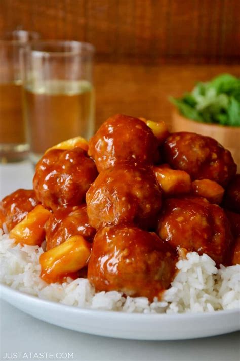 Baked Sweet And Sour Meatballs Just A Taste