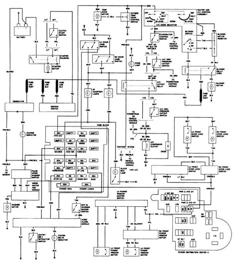 The closest vehicle i could find the color diagram for which i believe has the same wiring harness is the chevy s10. 1988 S10 Wiring Diagram - Wiring Diagram Schema