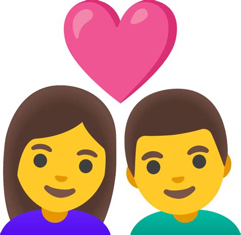 Couple With Heart Woman Man Emoji Download For Free Iconduck