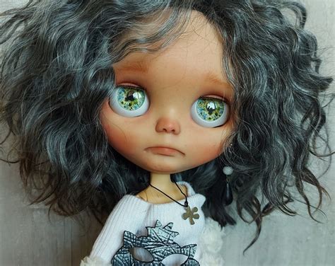 Agatha Blythe Doll Custom With Mohair Hair Fashionable Etsy Israel