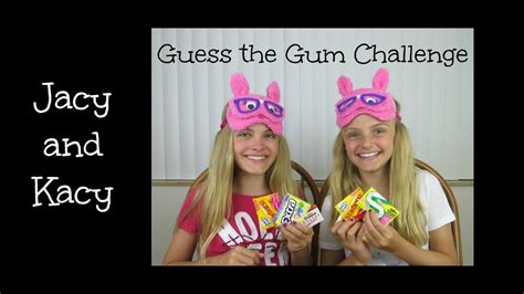 Guess The Gum Challenge ~ Jacy And Kacy Youtube