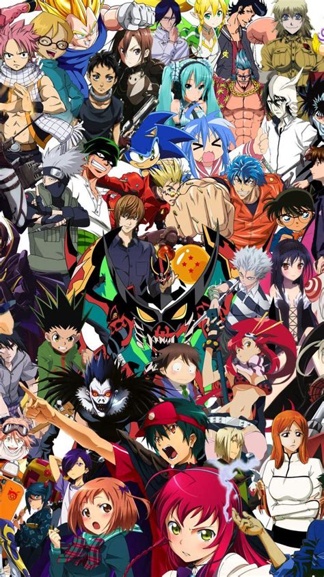 Anime Collage 90s Wallpapers Wallpaper Cave