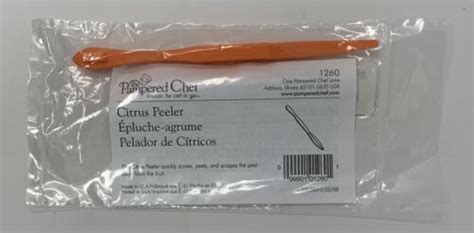 New Pampered Chef Orange Citrus Peeler 1260 99901012601 Ebay
