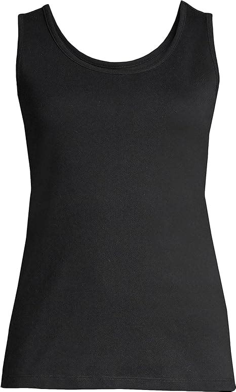 Lands End Womens Cotton Tank Top At Amazon Womens Clothing Store