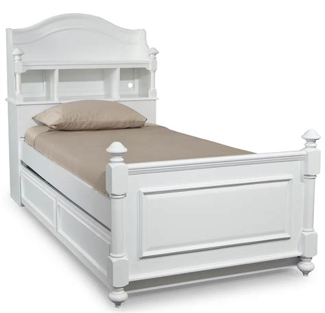 Breslin bookcase twin bed with trundle and 1 usb port, white, by hillsdale living essentials. Legacy Classic Kids Madison Twin Size Bookcase Bed with ...