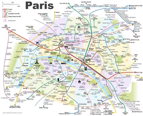 Map Of Paris Tourist Attractions Sightseeing And Tourist Tour