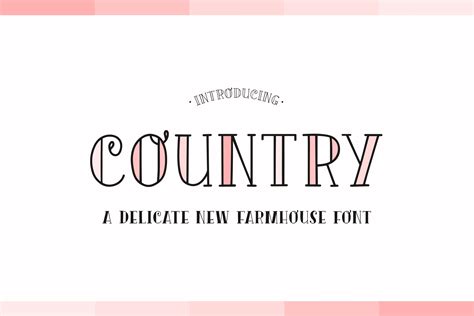 Country Font Serif Fonts Creative Market
