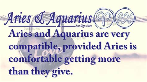 Aries Aquarius Partners For Life In Love Or Hate Compatibility And