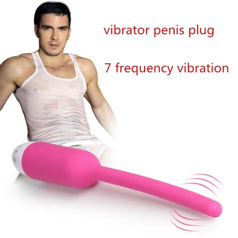 Hot Penis Plug Urethral Sound 7 Frequency Vibrating Penis Plug Silicone