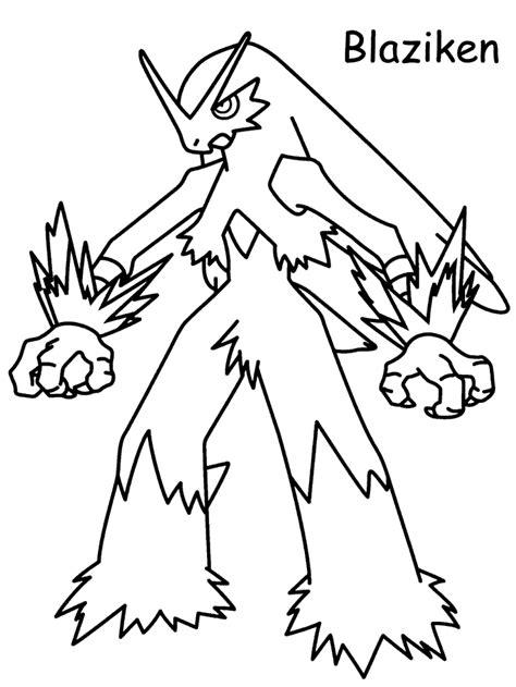 Justingatlin Pokemon Coloring Pages To Print Out Blaziken
