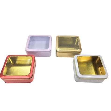 Square Tin Boxes For Packing Food Pattern Plain At Rs 125 Piece