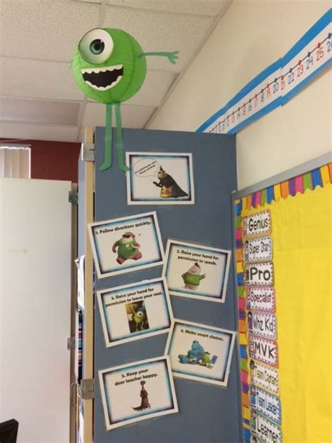 Monsters Inc Rules Wall Monster Theme Classroom Disney Themed